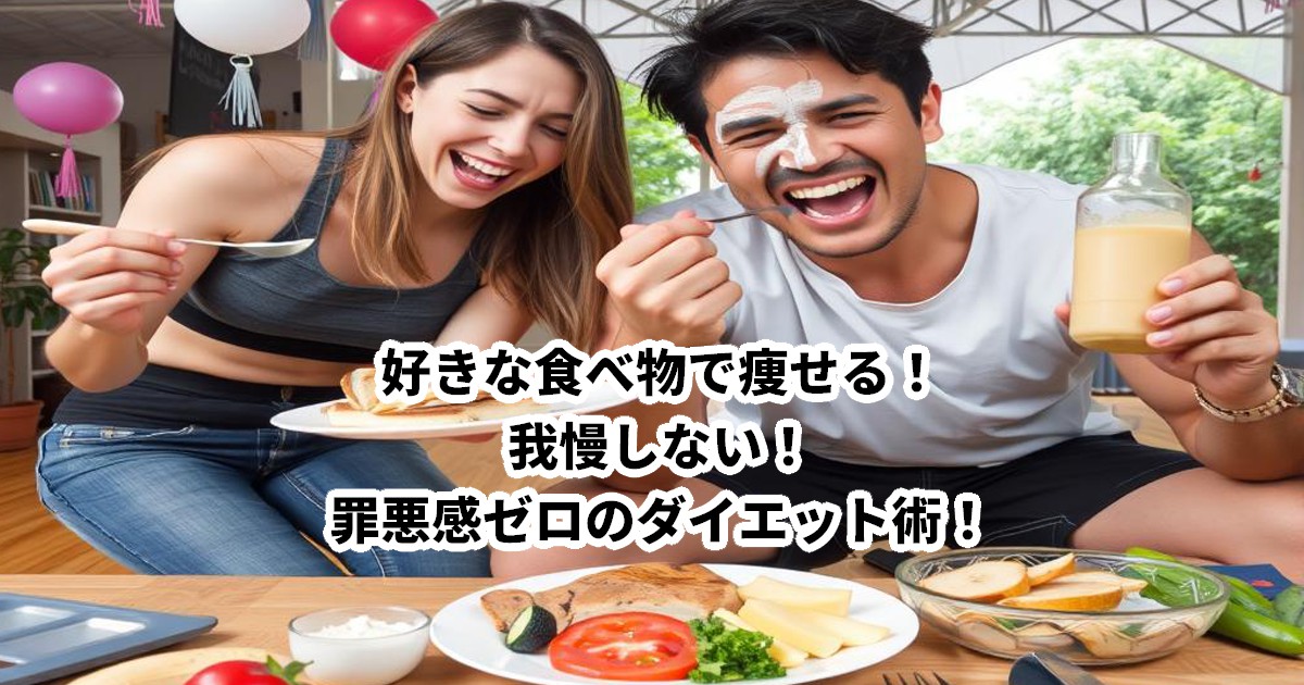 好きな食べ物で痩せる!我慢しない罪悪感ゼロのダイエット術