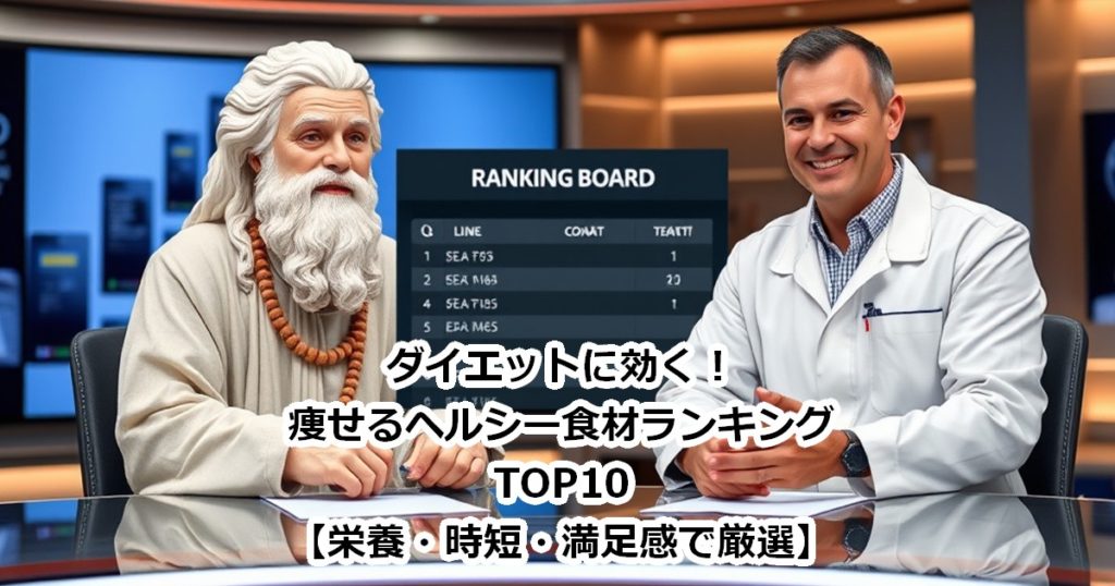 ダイエットに効く!痩せるヘルシー食材ランキングTOP10【栄養・時短・満足感で厳選】
