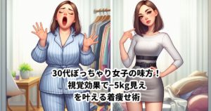 30代ぽっちゃり女子の味方！視覚効果で−5kg見えを叶える着痩せ術
