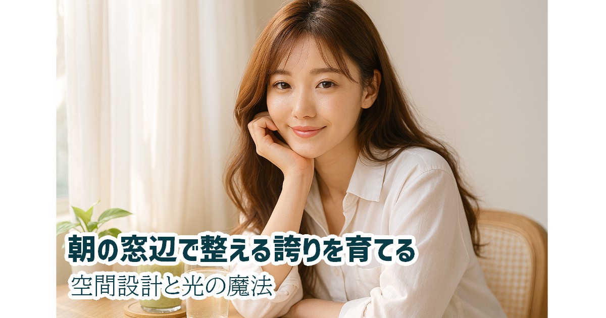 朝の窓辺で整える誇りを育てる|空間設計と光の魔法