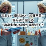 忙しい・痩せたい・栄養不足…悩み別に選べる“冷凍宅食UX設計”完全ガイド