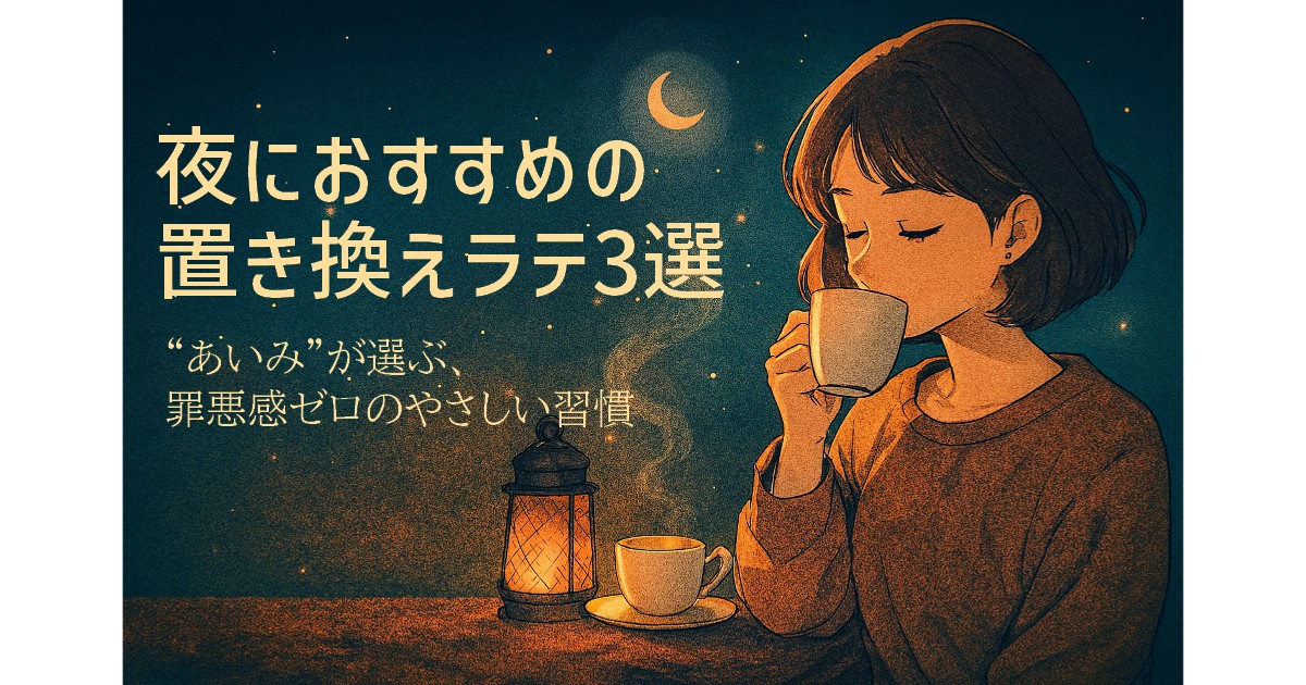 夜におすすめの置き換えラテ3選｜“あいみ”が選ぶ、罪悪感ゼロのやさしい習慣