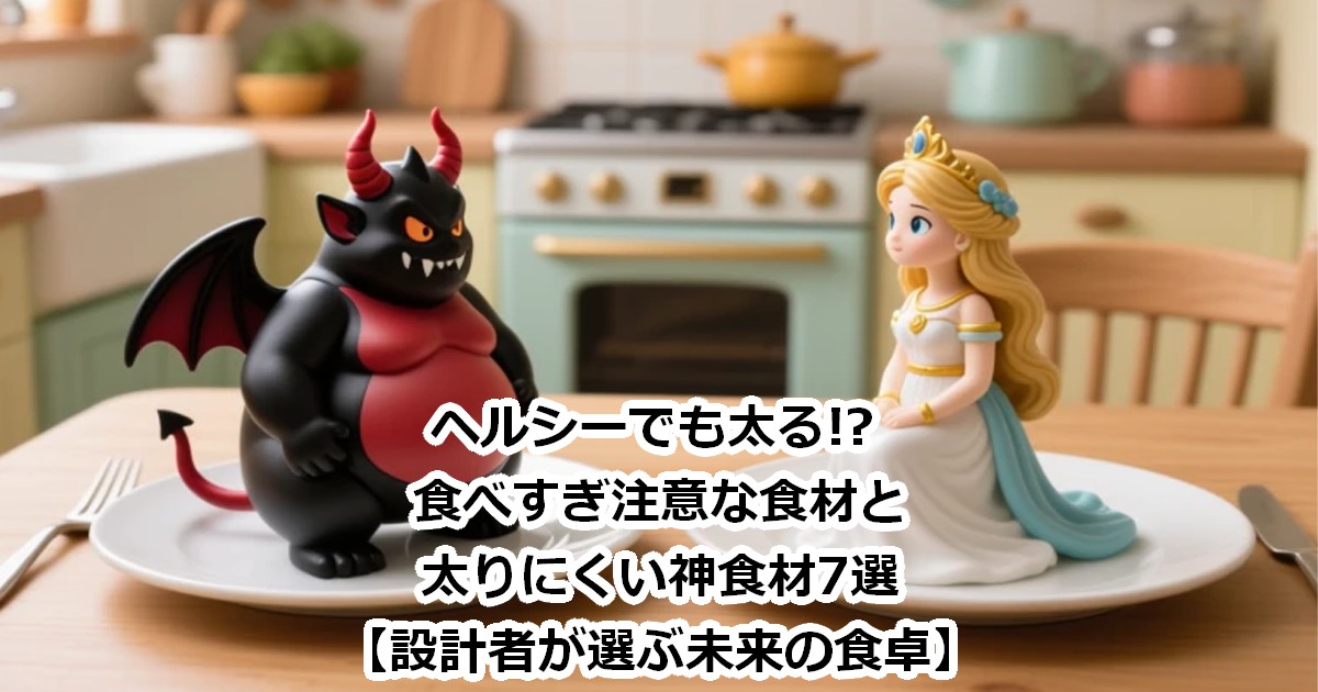 ヘルシーでも太る!? 食べすぎ注意な食材と太りにくい神食材7選【設計者が選ぶ未来の食卓】