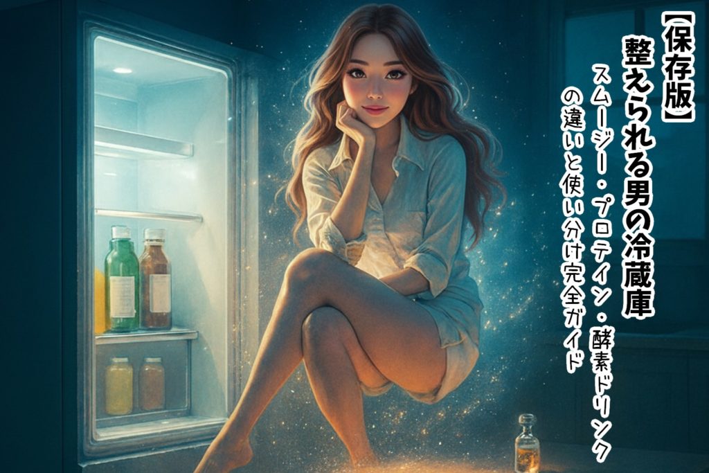 【保存版】整えられる男の冷蔵庫|スムージー・プロテイン・酵素ドリンクの違いと使い分け完全ガイド