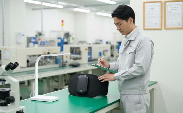 EMS腹筋ベルトの品質管理とISO認証を確認する設計者レビュー