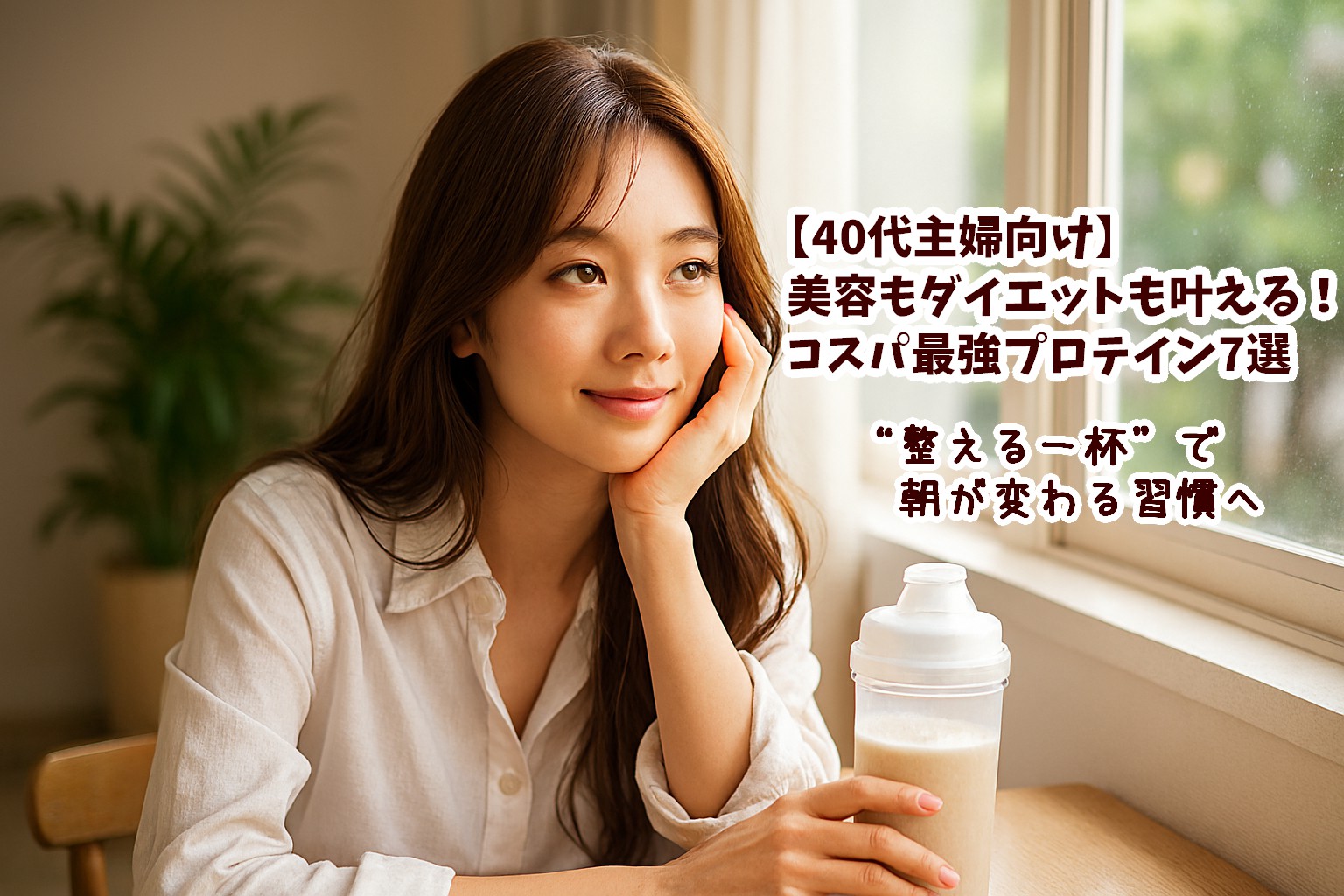 【40代主婦向け】美容もダイエットも叶える!コスパ最強プロテイン7選|“整える一杯”で朝が変わる習慣へ