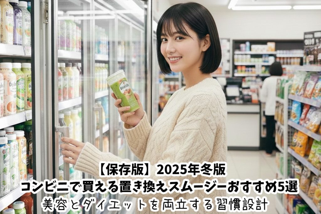 【保存版】2025年冬版・コンビニで買える置き換えスムージーおすすめ5選|美容とダイエットを両立する習慣設計