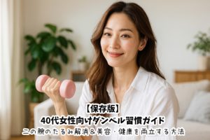 【保存版】40代女性向けダンベル習慣ガイド｜二の腕のたるみ解消＆美容・健康を両立する方法
