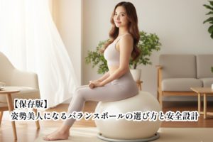 【保存版】姿勢美人になるバランスボールの選び方と安全設計