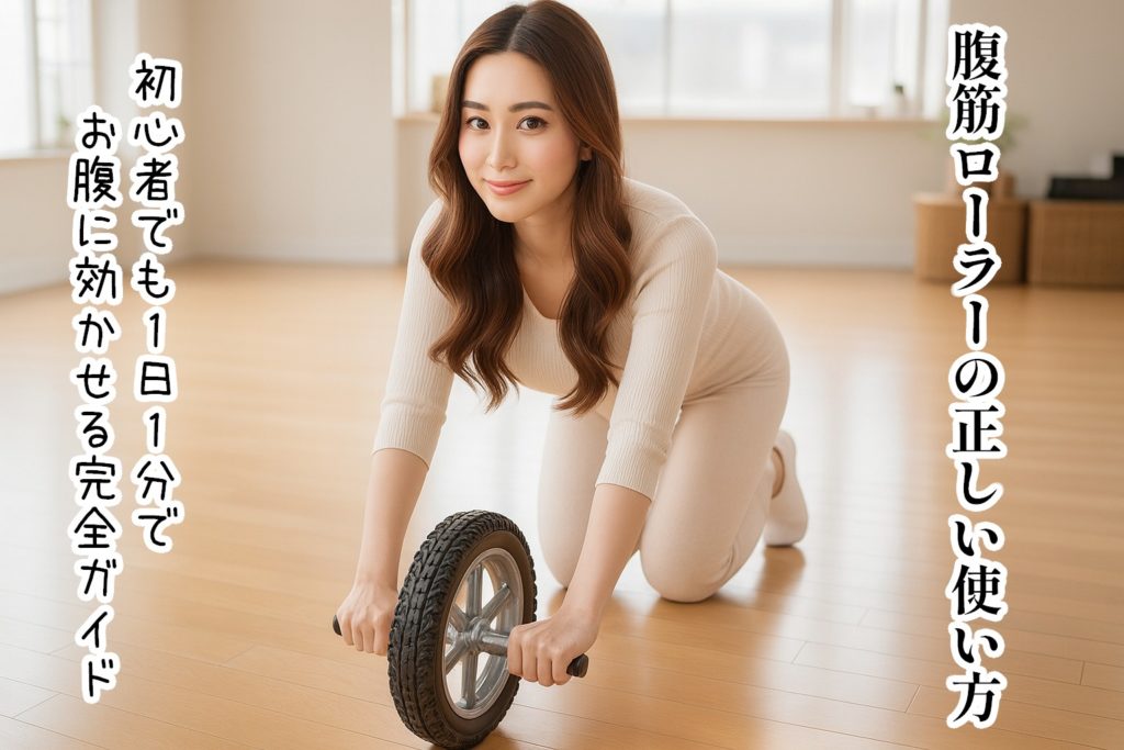 腹筋ローラーの正しい使い方|初心者でも1日1分でお腹に効かせる完全ガイド