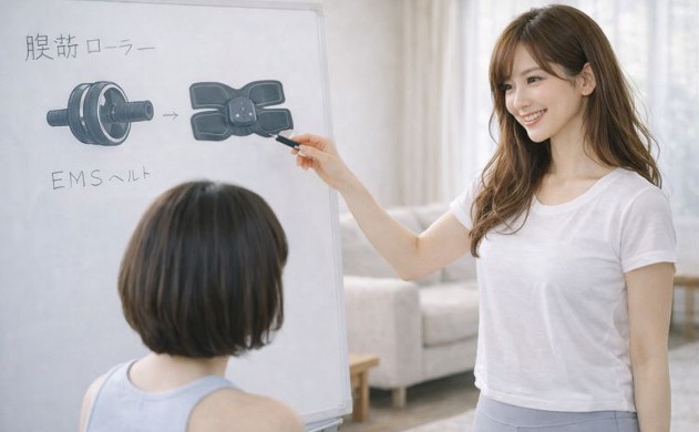 「なぜ相性が良いのか?(設計者が“構造”から解説)」 → あいみがホワイトボードの前で構造図を指差しながら説明。美羽が真剣に聞いている。