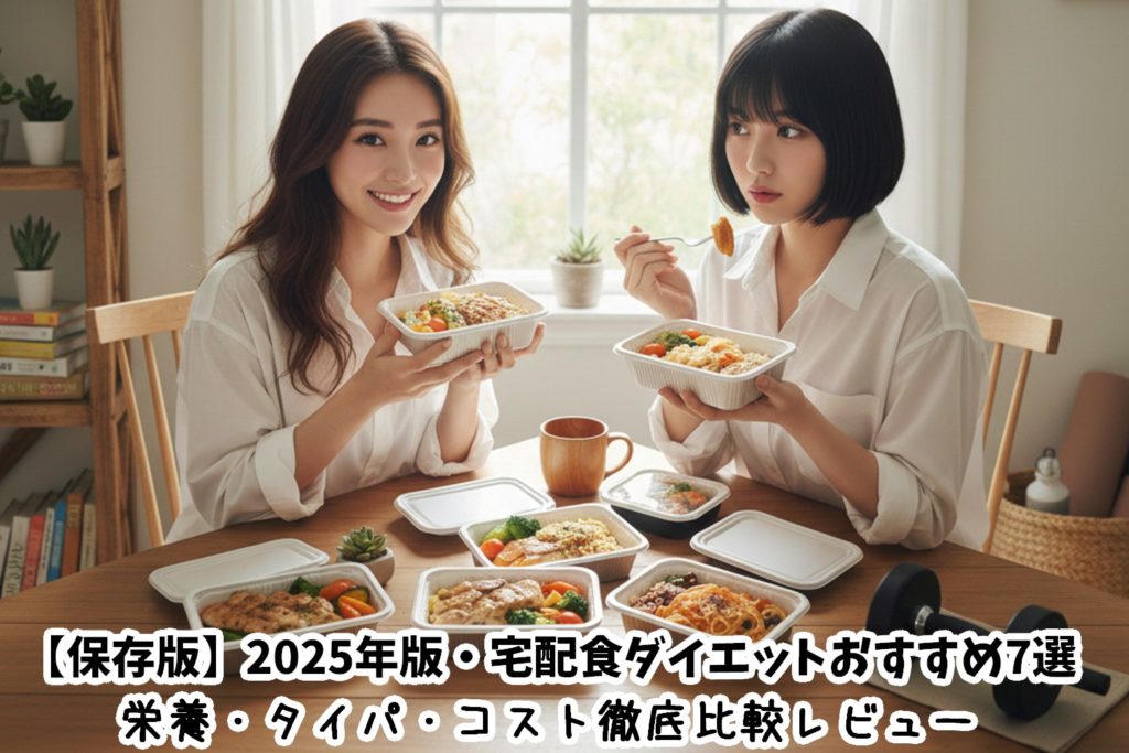 【保存版】2025年版・宅配食ダイエットおすすめ7選｜栄養・タイパ・コスト徹底比較レビュー