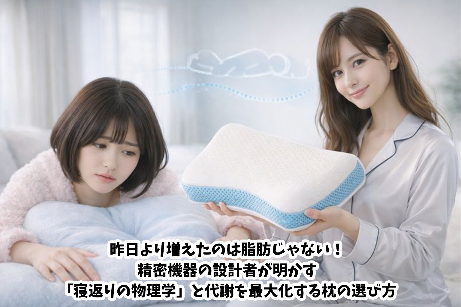 昨日より増えたのは脂肪じゃない!精密機器の設計者が明かす「寝返りの物理学」と代謝を最大化する枕の選び方