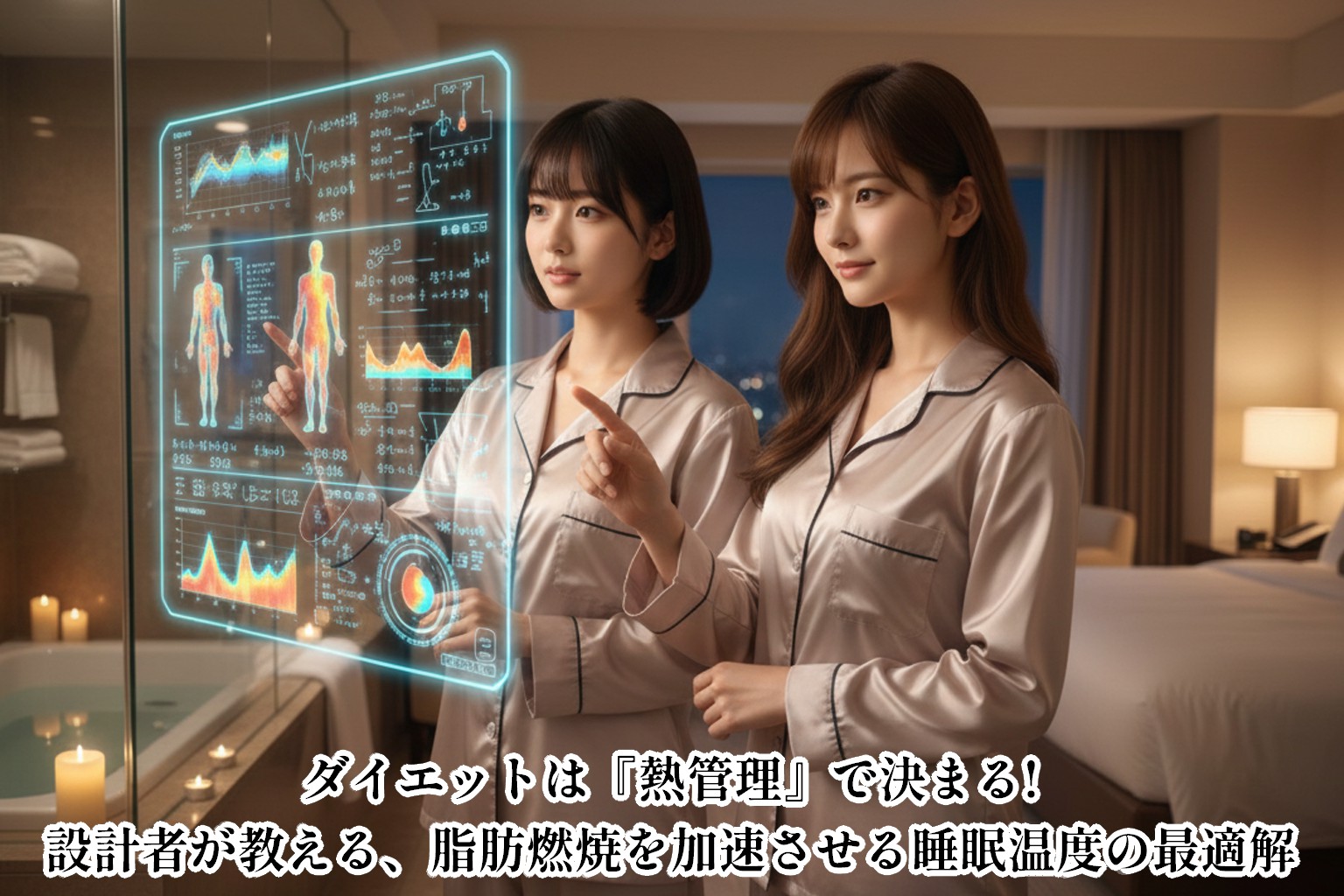 ダイエットは『熱管理』で決まる!設計者が教える、脂肪燃焼を加速させる睡眠温度の最適解