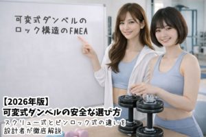 【2026年版】可変式ダンベルの安全な選び方｜スクリュー式とピンロック式の違いを設計者が徹底解説